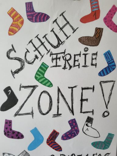 Schuhfreie Zone